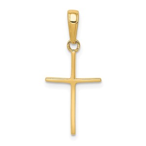 14k Polished Cross Pendant