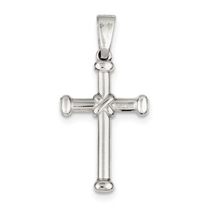 Sterling Silver Polished Cross Pendant