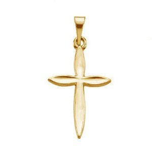14K Yellow Gold CROSS PENDANT