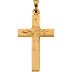 14K Yellow Gold CROSS PENDANT