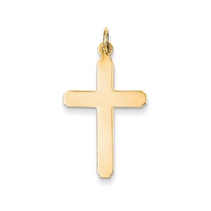 14k Polished Cross Pendant