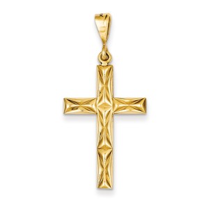 14k Reversible Latin Cross Pendant