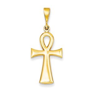 14k Egyptian Ankh Cross Pendant