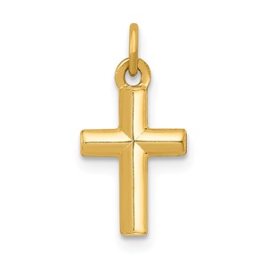 14k Polished Cross Pendant