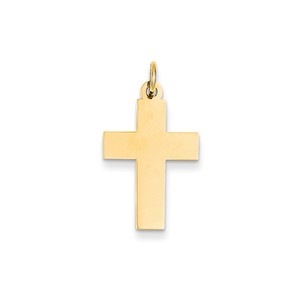 14k Polished Cross Pendant