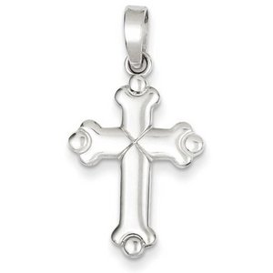 Sterling Silver Polished Cross Pendant