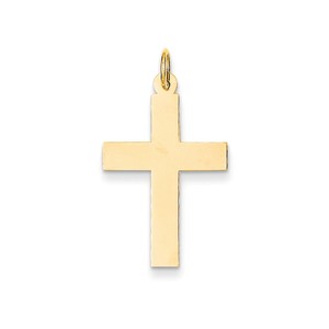 14k Polished Cross Pendant