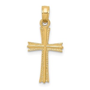 14K Cross Pendant
