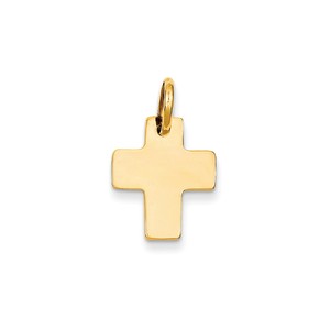 14k Polished Cross Charm