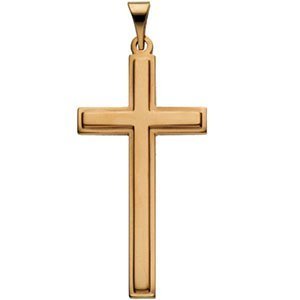 14K Yellow Gold CROSS PENDANT