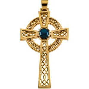BLUE STAR SAPPHIRE CROSS
