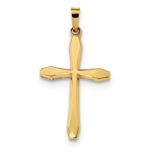 14k Polished Cross Pendant