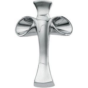 14K White Gold RONNA LUGOSCH CROSS