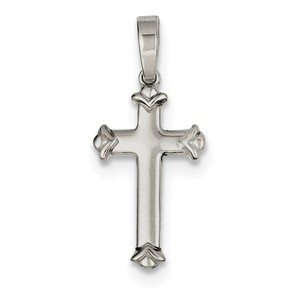 Sterling Silver Polished Cross Pendant