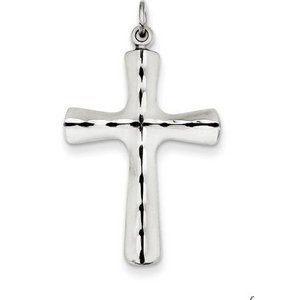 Sterling Silver Satin Cross Pendant