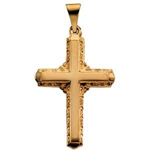 14K Yellow Gold CROSS PENDANT