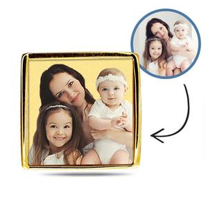 Additional Photo Engraved Square Charm