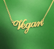 Vegan Necklace with 18 Inch Chain