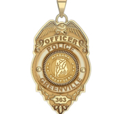 Personalized Greenville Alabama Police Badge with Your Rank  Number   Department