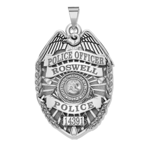 Personalized New Mexico Police Badge with Your Rank  Number   Department