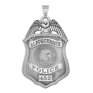 Personalized Albuquerque New Mexico Police Badge with Your Number