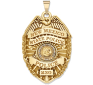 Personalized New Mexico STATE POLICE Badge with Your Number