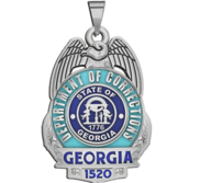 Personalized Georgia Corrections Badge with Your Number