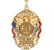 Personalized Lake St Louis Missouri Police Badge with Your Rank  Number   Department