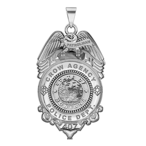 Personalized Patrolman Montana Police Badge with Your Rank  Number   Department