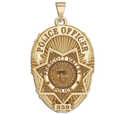 Personalized Prescott Valley Arizona Police Badge with Your Rank and Department