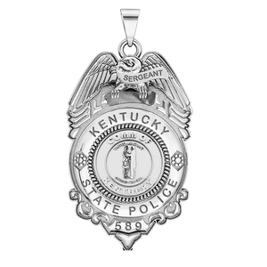 Personalized Kentucky Sergeant Police Badge with Your Rank  Number   Department