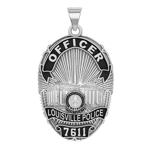 Personalized Louisville Kentucky Police Badge with Your Rank and Number