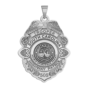 Personalized South Carolina Highway Patrol State Trooper Badge with Your Rank and Number
