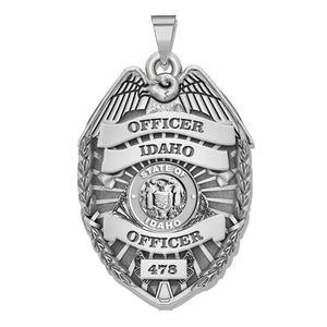 Personalized Idaho Police Badge with Your Rank  Number   Department