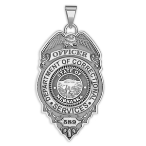 Personalized Nebraska Corrections Badge with Your Rank and Number