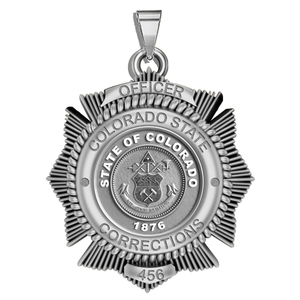 Personalized Colorado Corrections Badge with Your Number