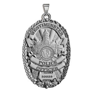 Personalized Colorado Westminster Police Badge with Your Rank and Number