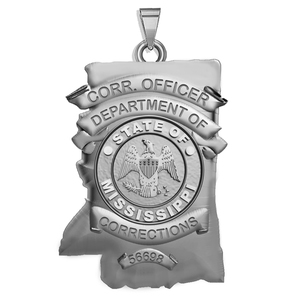 Personalized Mississippi Corrections Police Badge with Your Number   Department