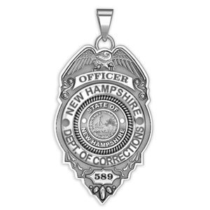 Personalized New Hampshire Departmet of Corrections Badge with Your Rank and Number