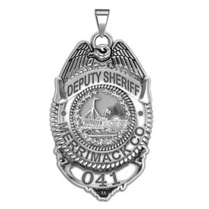 Personalized Merrimack County New Hampshire Police Badge with Your Rank  Number   Department