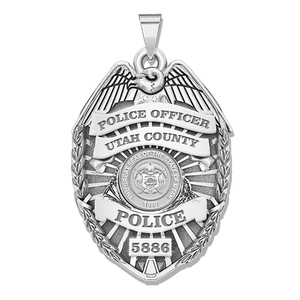 Personalized Utah Police Badge with Your Rank  Number   Department