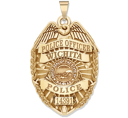 Personalized Kansas Police Badge with Your Rank  Number   Department