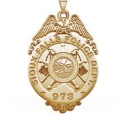 Personalized South Dakota Sioux Falls Police Badge with Your Number   Department