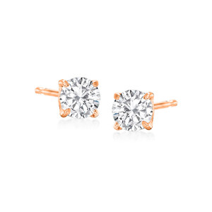 Pair of 5mm April Birthstone Cubic Zirconia Stud Earrings