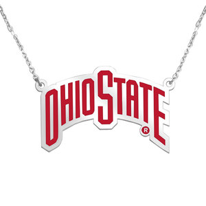 Ohio State University Color Enamel Banner Necklace