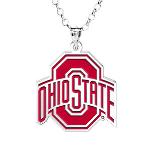 Ohio State University Color Enamel Logo Necklace