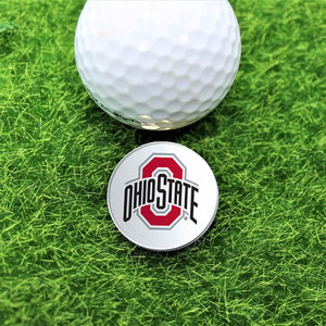 Ohio State University Logo Golf Ball Marker