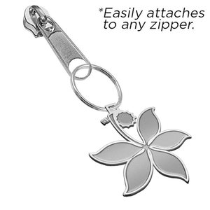 Ohio State University Buckeye Leaf Zipper Pull
