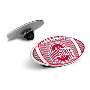 Ohio State University Color Enamel Football Logo Pin