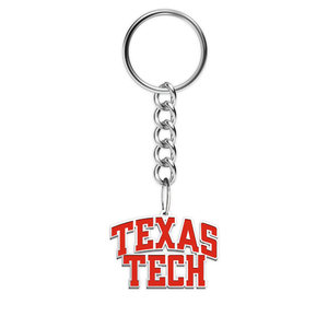 Texas Tech Color Enamel Block Keychain